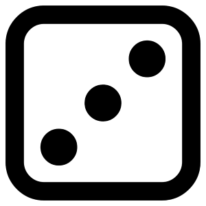 Dice 3 Icon from Core Remix - Free Set