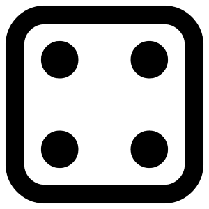 Dice 4 Icon from Core Remix - Free Set