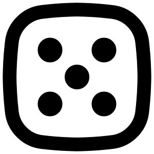 Dice 5 Icon from Flex Remix - Free Set