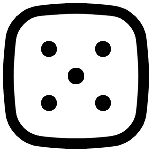 Dice 5 Icon from Flex Line - Free Set