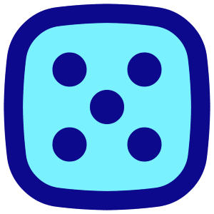 Dice 5 Icon from Flex Pop - Free Set