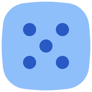 Dice 5 Icon from Flex Flat - Free Set