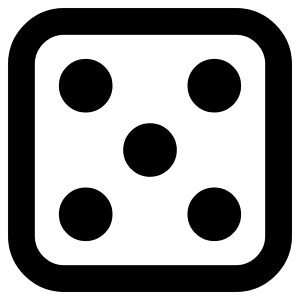Dice 5 Icon from Core Remix - Free Set