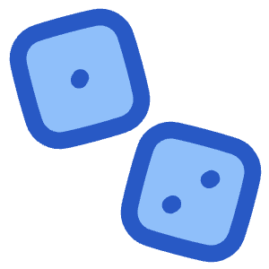 Dices Entertainment Gaming Dices Icon from Plump Duo - Free Set