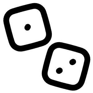 Dices Entertainment Gaming Dices Icon from Plump Line - Free Set
