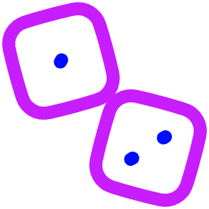 Dices Entertainment Gaming Dices Icon from Plump Neon - Free Set