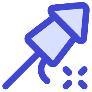 Fireworks Rocket Icon from Core Duo - Free Set