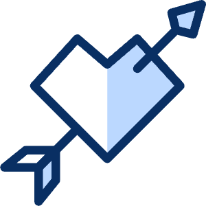 Heart Cupid Icon from Cyber Duotone - Free Set