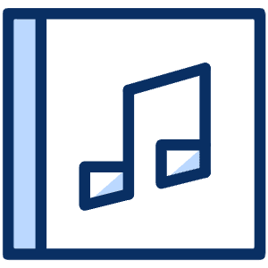 Music Album 1 Icon from Cyber Duotone - Free Set