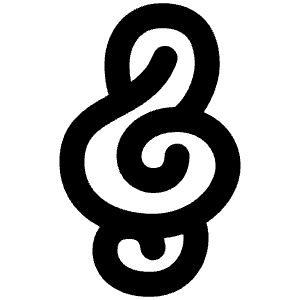 Music Note Trebble Clef Icon from Plump Remix - Free Set