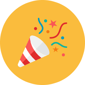 Party Poppers Icon from Kameleon Colors - Free Set