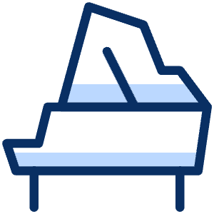 Piano 1 Icon from Cyber Duotone - Free Set