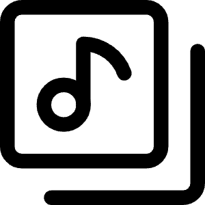 Play List 5 Icon from Core Line - Free Set