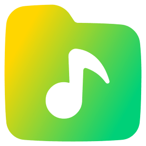Play List Folder Icon from Plump Gradient - Free Set