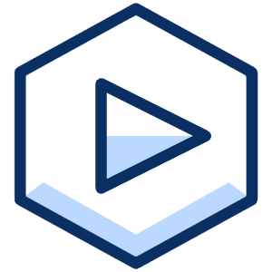 Play Media Video Hexagon Icon from Cyber Duotone - Free Set