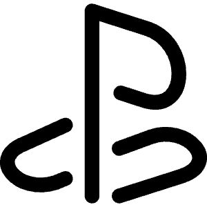 Play Station Icon from Core Line - Free Set