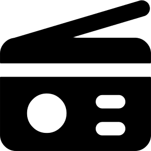 Radio Icon from Core Solid - Free Set