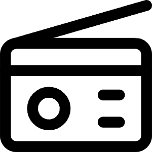 Radio Icon from Core Line - Free Set