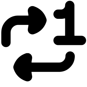 Repeat Single Icon from Flex Solid - Free Set