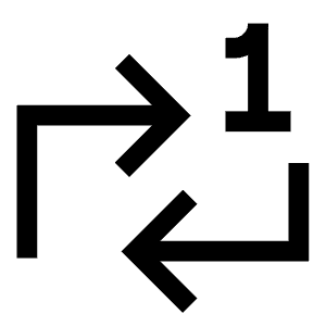 Repeat Single Icon from Sharp Line - Free Set