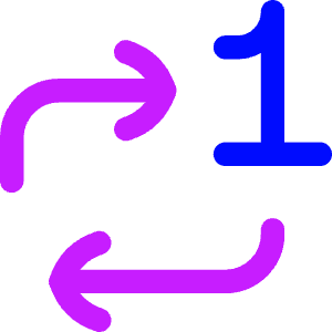 Repeat Single Icon from Flex Neon - Free Set