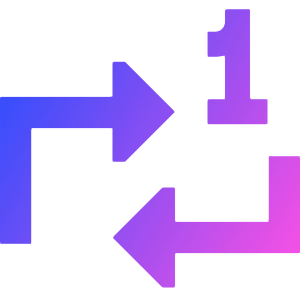 Repeat Single Icon from Sharp Gradient- Free Set