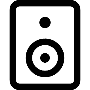 Speaker 2 Icon from Core Line - Free Set