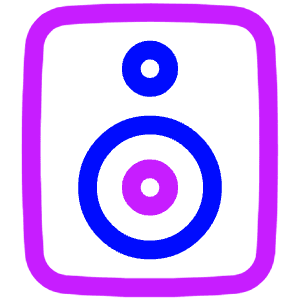 Speaker 2 Icon from Plump Neon - Free Set