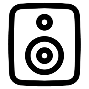 Speaker 2 Icon from Plump Line - Free Set