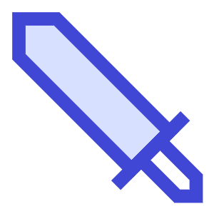 Sword Attack Icon from Sharp Duo - Free Set
