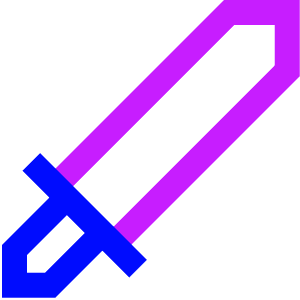 Sword Attack Icon from Sharp Neon - Free Set