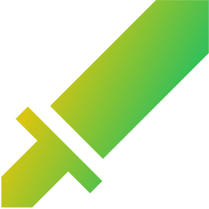 Sword Attack Icon from Sharp Gradient- Free Set