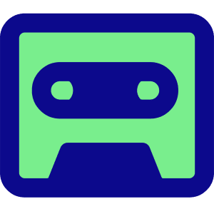 Tape Cassette Record Icon from Core Pop - Free Set