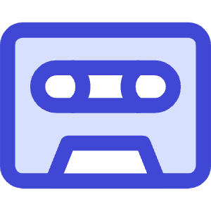 Tape Cassette Record Icon from Core Duo - Free Set