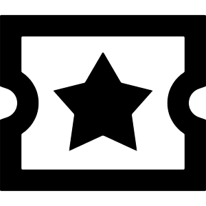 Ticket Star Icon from Sharp Remix - Free Set