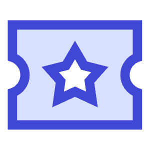 Ticket Star Icon from Sharp Duo - Free Set