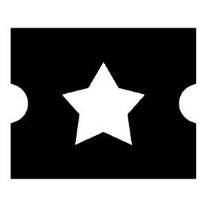 Ticket Star Icon from Sharp Solid - Free Set