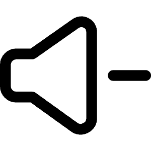 Volume Down Icon from Core Line - Free Set