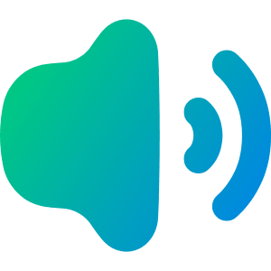 Volume Level High Icon from Flex Gradient - Free Set