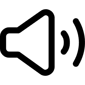 Volume Level High Icon from Core Line - Free Set