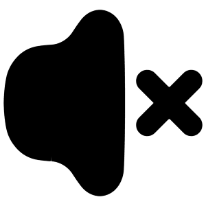 Volume Mute Icon from Flex Solid - Free Set