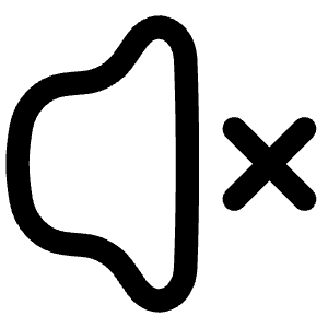 Volume Mute Icon from Flex Line - Free Set