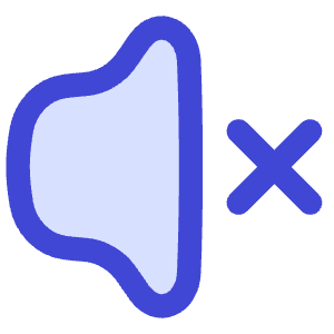 Volume Mute Icon from Flex Duo - Free Set