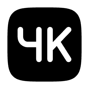 4K Icon from Solar Bold Set