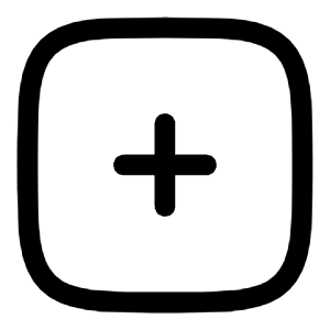 Add Square Icon from Solar Linear Set