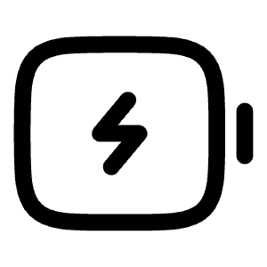 Battery Charge Minimalistic Icon from Solar Linear Set