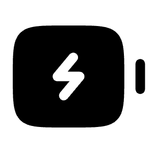 Battery Charge Minimalistic Icon from Solar Bold Set