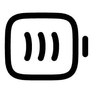 Battery Full Minimalistic Icon from Solar Linear Set