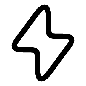 Bolt Icon from Solar Linear Set