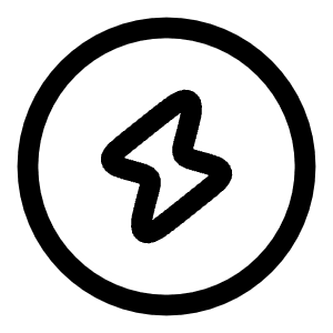 Bolt Circle Icon from Solar Linear Set